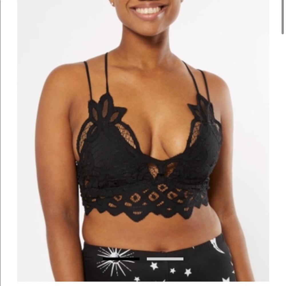 Black lace bralette
